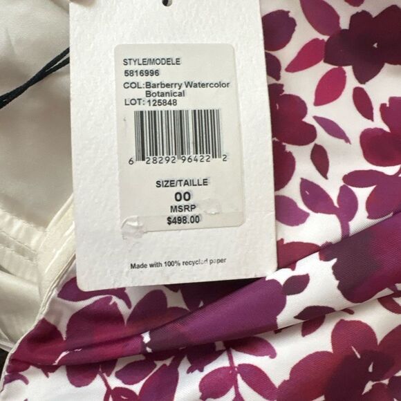 Amur NWT Womens Leith Purple Floral Print Short Party Bodycon Dress size 00 - Picture 3 of 3